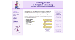 Desktop Screenshot of krankengymnastik-tempelhof.de