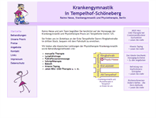 Tablet Screenshot of krankengymnastik-tempelhof.de